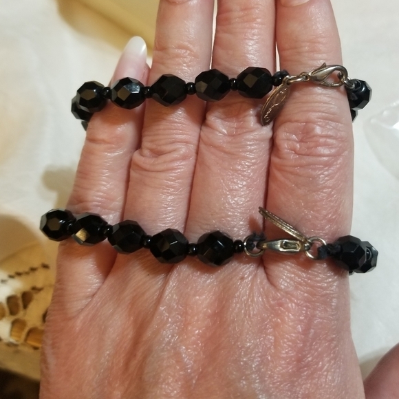 2 VTG Oscar De La Renta Crystal Bracelets - Picture 1 of 5